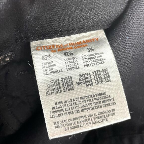 Coh Black Freefall Straight Elson Midrise Jeans Size 27 - Picture 7 of 7